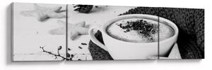 Obraz - Zimowe cappuccino (170x50 cm)