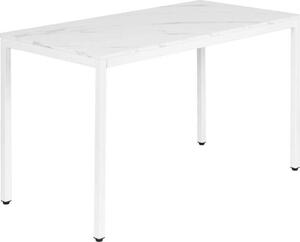ModernHome NORD-MRW Stó jadalny, biurko, 120 x 60 cm, biay marmur