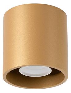Złoty nowoczesny spot sufitowy tuba - A412-Orbil