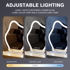 Ireda LED lustro stołowe ze sterowaniem dotykowym, 44x55cm