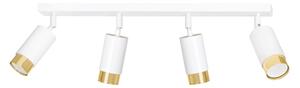 HIRO 4 WHITE-GOLD 963/4 nowoczesny regulowany spot LED sufitowy biało złoty