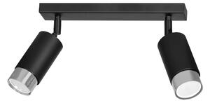 HIRO 2 BLACK-CHROME 964/2 nowoczesny regulowany spot LED sufitowy czarno srebrny