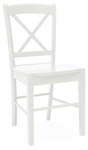 Białe krzesło drewniane CD-56