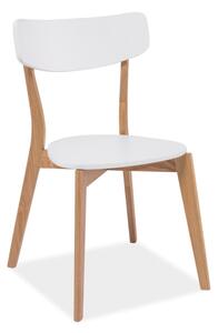 Białe krzesło drewniane MOSSO