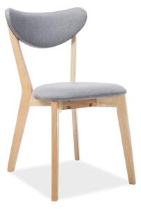Szare krzesło drewniane RANDO