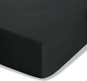 Czarne prześcieradło z perkalu z gumką 150x200 cm Easy Iron Percale – Catherine Lansfield