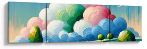 Obraz - Krajobraz z chmurą (170x50 cm)