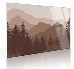 Obraz na szkle - Góry Brunatne N⁰2 (70x50 cm)