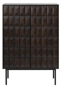 Ciemnobrązowa szafka 90x130 cm Latina – Unique Furniture