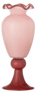 Różowy szklany wazon (wysokość 34 cm) Frills – Bloomingville