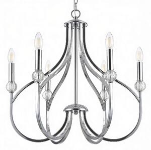 NOWOCZESNA LAMPA WISZĄCA CHROMOWANA ARCHETYPE W6