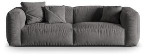Szara aksamitna sofa modułowa 240 cm Martina – Micadoni