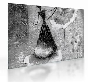 Obraz na szkle - Malarstwo afrykańskie (70x50 cm)