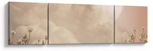 Obraz - Różowa pełnia księżyca (170x50 cm)