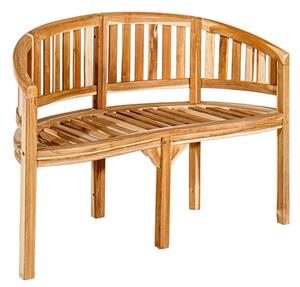 Ławka ogrodowa z drewna teakowego, klasyczny design, 120 cm