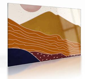 Obraz na szkle - Spacefrog design mountain N⁰1 (70x50 cm)