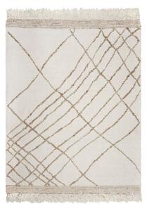 Kremowy dywan z mieszanki wełny tkany ręcznie 120x170 cm Astera Linear – Flair Rugs