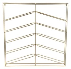 Wiszący metalowy regał na wino w kolorze złota liczba butelek 10 67x66x7,5 cm Cuadro – PT LIVING