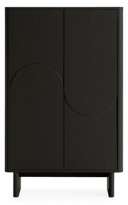 Czarna szafka 80x130x40 cm Solei – MOME