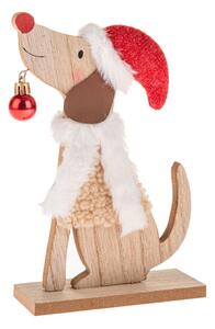 Drewniana figurka świąteczna (wysokość 21 cm) Dog – Dakls