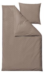 Szarobrązowa adamaszkowa pościel jednoosobowa 140x220 cm Tiles – Södahl