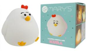 Lampka nocna dla dzieci bezprzewodowa biała kura LED 2.5W Mary's