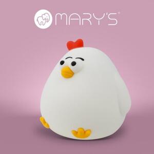 Lampka nocna dla dzieci bezprzewodowa biała kura LED 2.5W Mary's