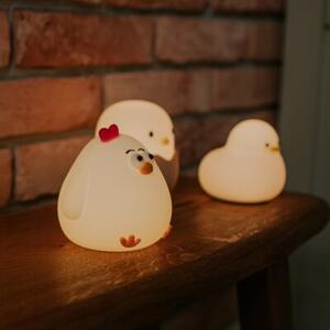 Lampka nocna dla dzieci bezprzewodowa biała kura LED 2.5W Mary's