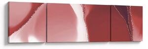Obraz - Czerwony abstrakcyjny kwiat N⁰3 (170x50 cm)