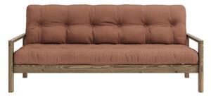 Pomarańczowobrązowa rozkładana sofa 205 cm Knob – Karup Design