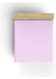 Różowe bawełniane prześcieradło z gumką 140x200 cm – Mijolnir