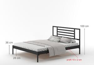 Łóżko metalowe podwójne 160x200 wzór 33, produkt polski od Lak System