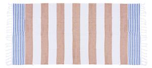 Ręcznik plażowy FARAO 90 x 180 cm w kolorze brązowo-białym