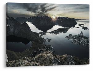 Obraz - Norweskie góry (70x50 cm)