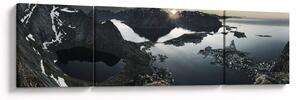 Obraz - Norweskie góry (170x50 cm)