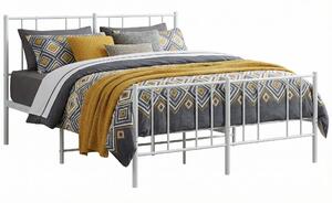 Białe metalowe łóżko w stylu loft 120x200 cm R1-F85