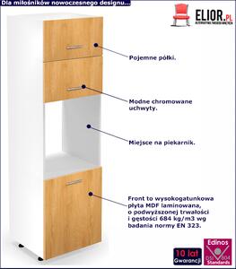 Kuchenna szafka do zabudowy piekarnika dąb miodowy A4-D13