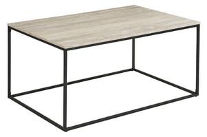Czarny/beżowy stolik w dekorze kamienia 60x90 cm Vita – House Nordic