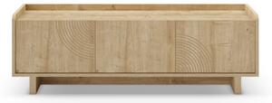 Szafka pod TV w dekorze dębu w naturalnym kolorze 140x45x40 cm Daira – Marckeric