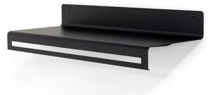 Czarny metalowy wieszak ścienny z półką 78 cm Sway – Spinder Design