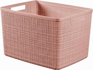 Curver Kosz Jute L 20 l, różowy