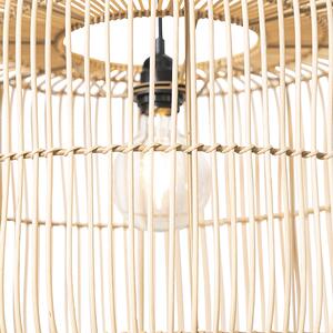 Orientalna lampa wisząca rattanowa 45 cm - Maud Oswietlenie wewnetrzne