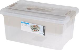 Storage Solutions Pojemnik plastikowy do przechowywania z wkładem 9 l, 35 x 23 x 17 cm