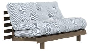 Biała/jasnoniebieska rozkładana sofa 140 cm Roots - Karup Design