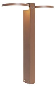 Zewnetrzna Stojąca lampa zewnętrzna rdzawobrązowa 50 cm z 2 punktami LED IP44 - Esmee Oswietlenie zewnetrzne