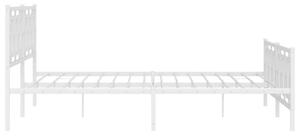 Białe metalowe loftowe łóżko małżeńskie 200x200 cm - Esenti