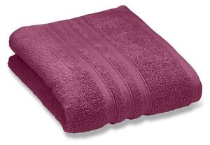 Ciemnoróżowy bawełniany ręcznik kąpielowy frotte 70x120 cm Zero Twist – Catherine Lansfield