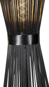 Lampa stojąca Art Deco czarna - Broom Oswietlenie wewnetrzne