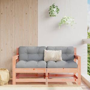 Fotele ogrodowe z poduszkami, 2 szt., lite drewno daglezjowe
