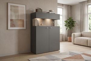 Komoda 2D Antracyt, Dąb Cremona Cannolo Terni 100 cm